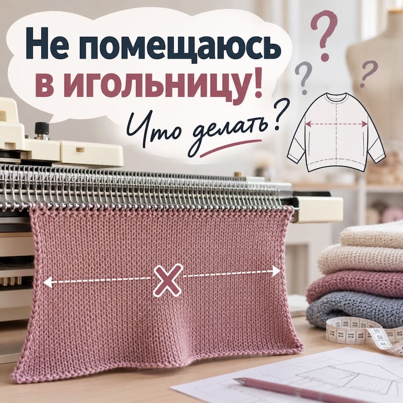 Вязание спицами и выкройки Mnemosina как вязать широкое полотно на вязальной машине